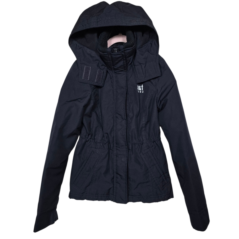 Abercrombie & Fitch Blue All Season Weather Warrior Hooded Kids Jacket M